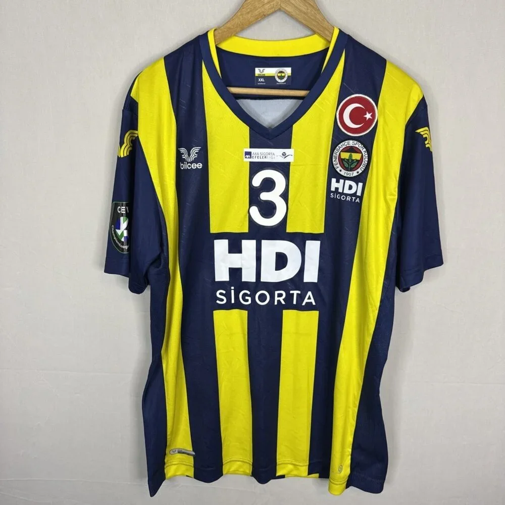 Fenerbahçe HDI Sigorta Jersey Bilcee Official Vigrass #3 XXL Volleyball‎